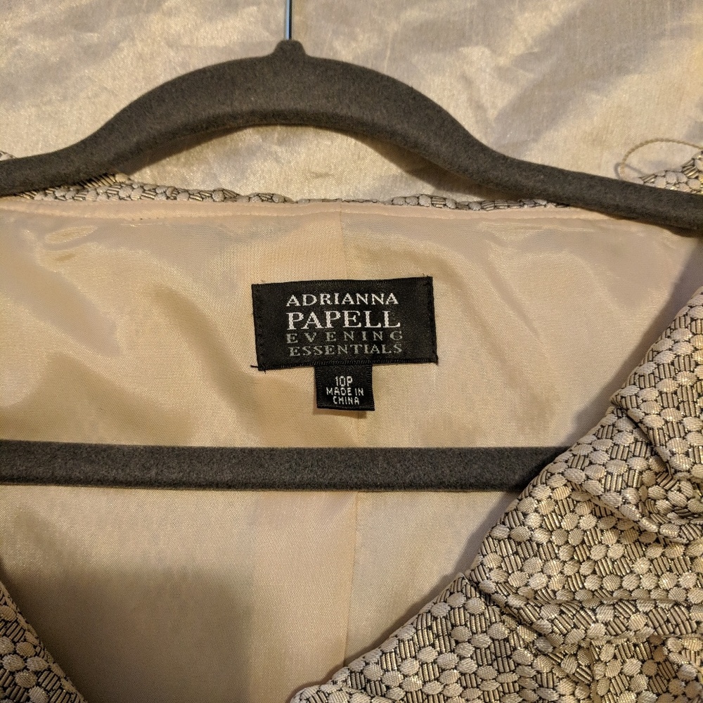 Gold Ruffle Top Blazer - Picture 3 of 5